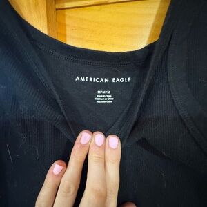 American Eagle Outfitters Black Short Sleeve Tee